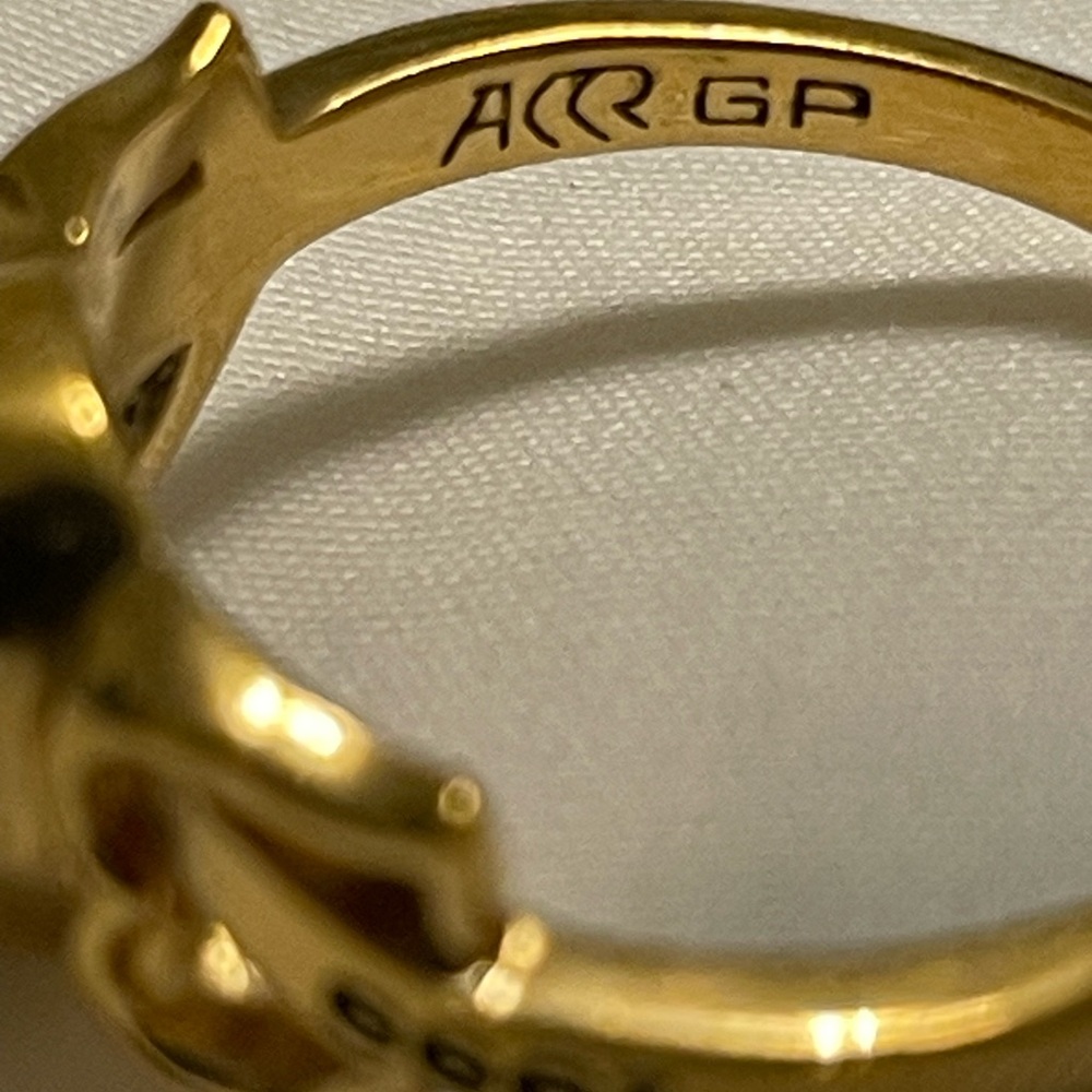 VTG 1999 LaSalle High School Class Ring Shamrock Gold plated purple Stone Sz 6 - Picture 11 of 12